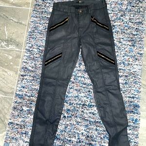 7 for All Mankind coated black jeans. New w/o tags. Size 38